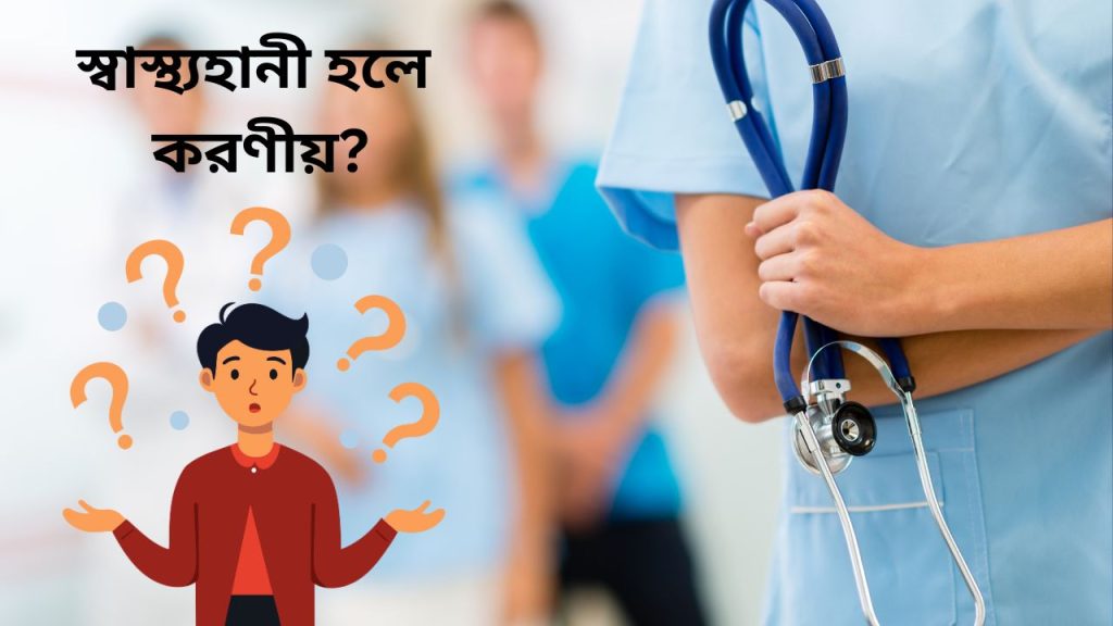 স্বাস্থ্যহাণী হলে কিভাবে বুঝা যায়